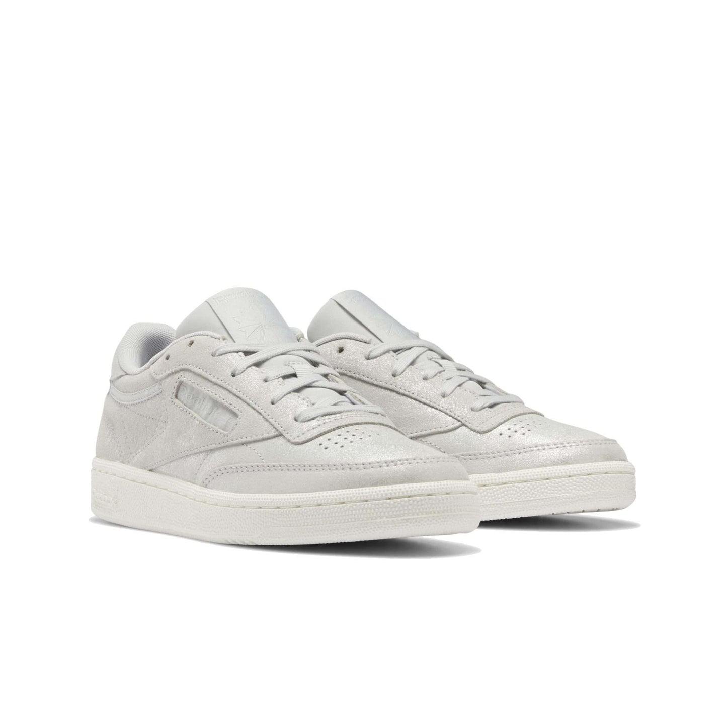 Reebok Classic Women's CLUB C 85 Shoes H01407, Pure Grey 2 / Matte Silver / Chalk