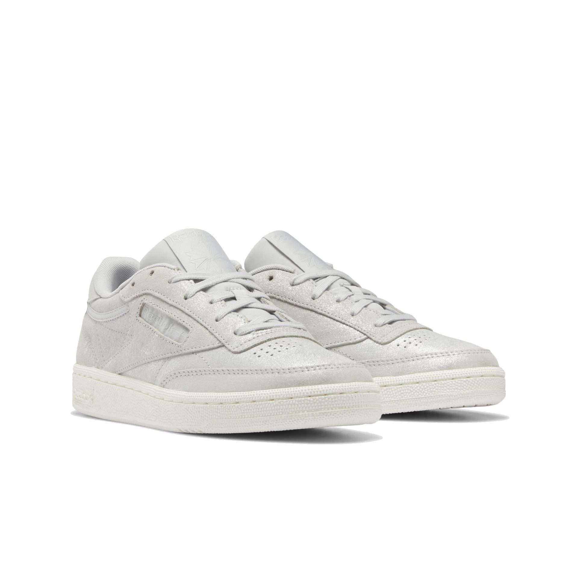 Reebok Classic Women's CLUB C 85 Shoes H01407, Pure Grey 2 / Matte Silver / Chalk