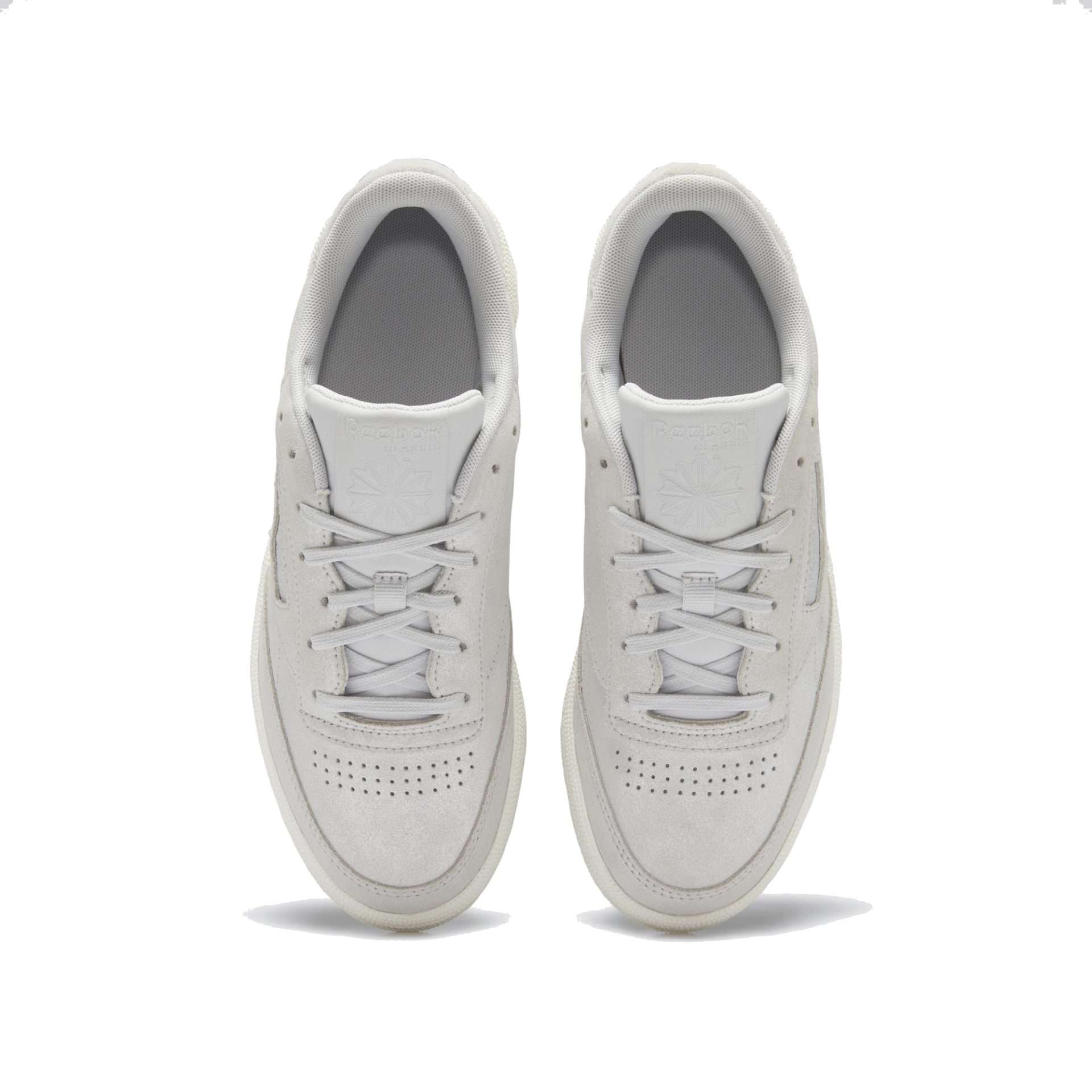 Reebok Classic Women's CLUB C 85 Shoes H01407, Pure Grey 2 / Matte Silver / Chalk