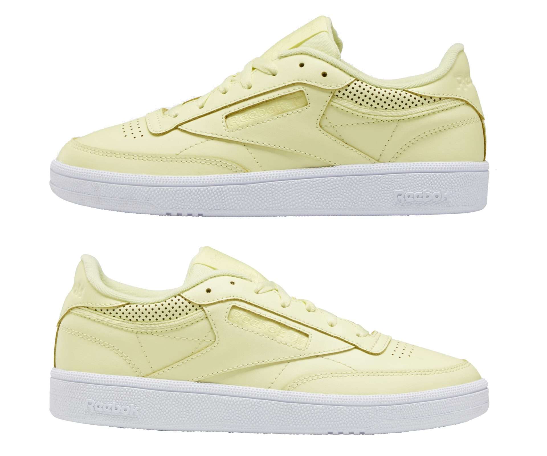 Reebok Classic Women's CLUB C 85 Shoes EF3287 Lemon Glow / White / Lemon Glow
