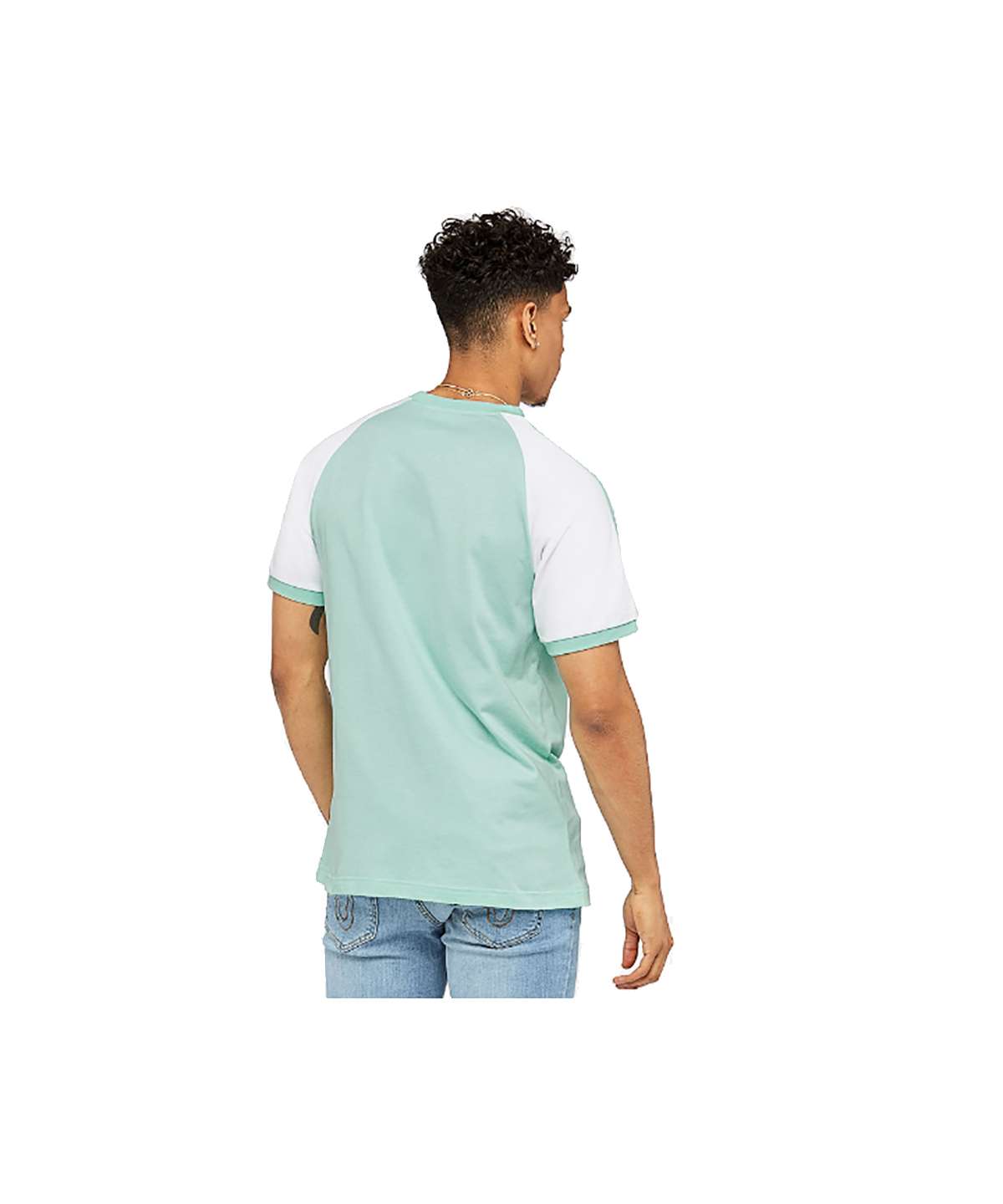 adidas Originals Men's 3 Stripes Tee, DH5806 , Clear Mint