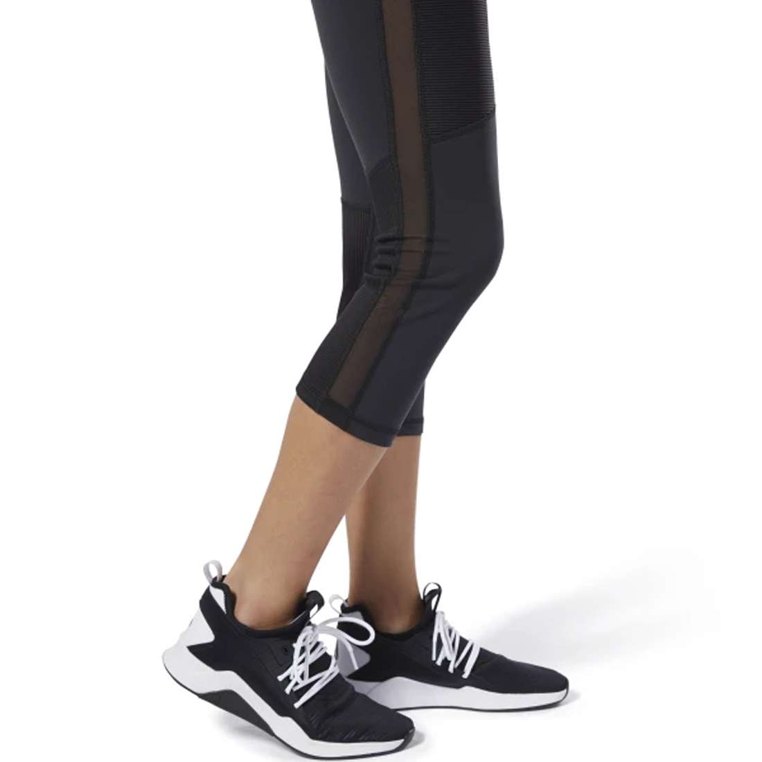 Reebok Women's Lux 3/4 Workout Mesh Tights 
