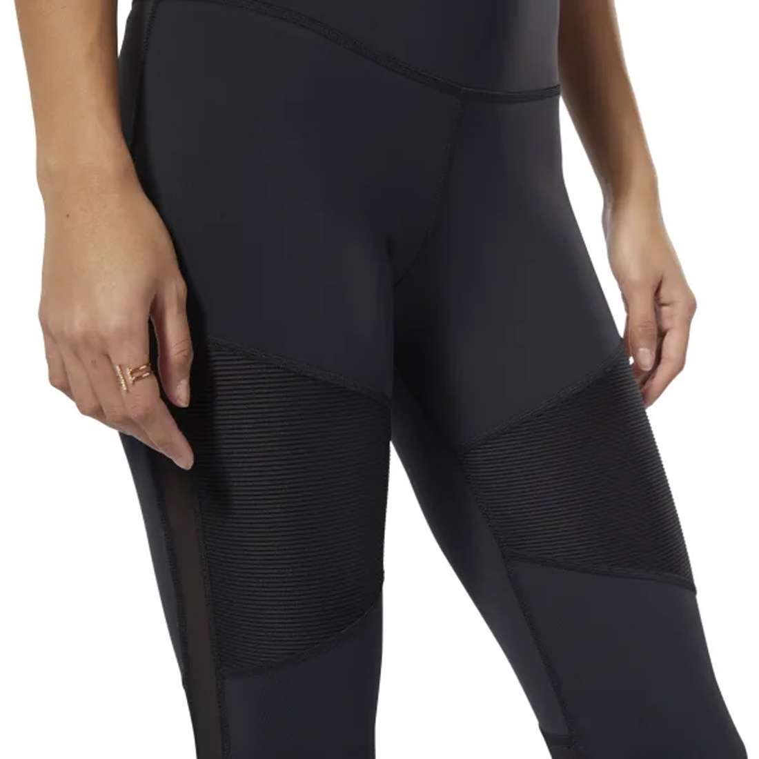 Reebok Women's Lux 3/4 Workout Mesh Tights 