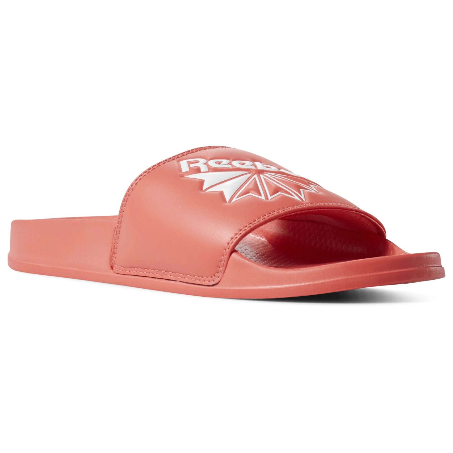 Reebok Men's Classic Slide Slipper,DV4099,Bright Rose / White