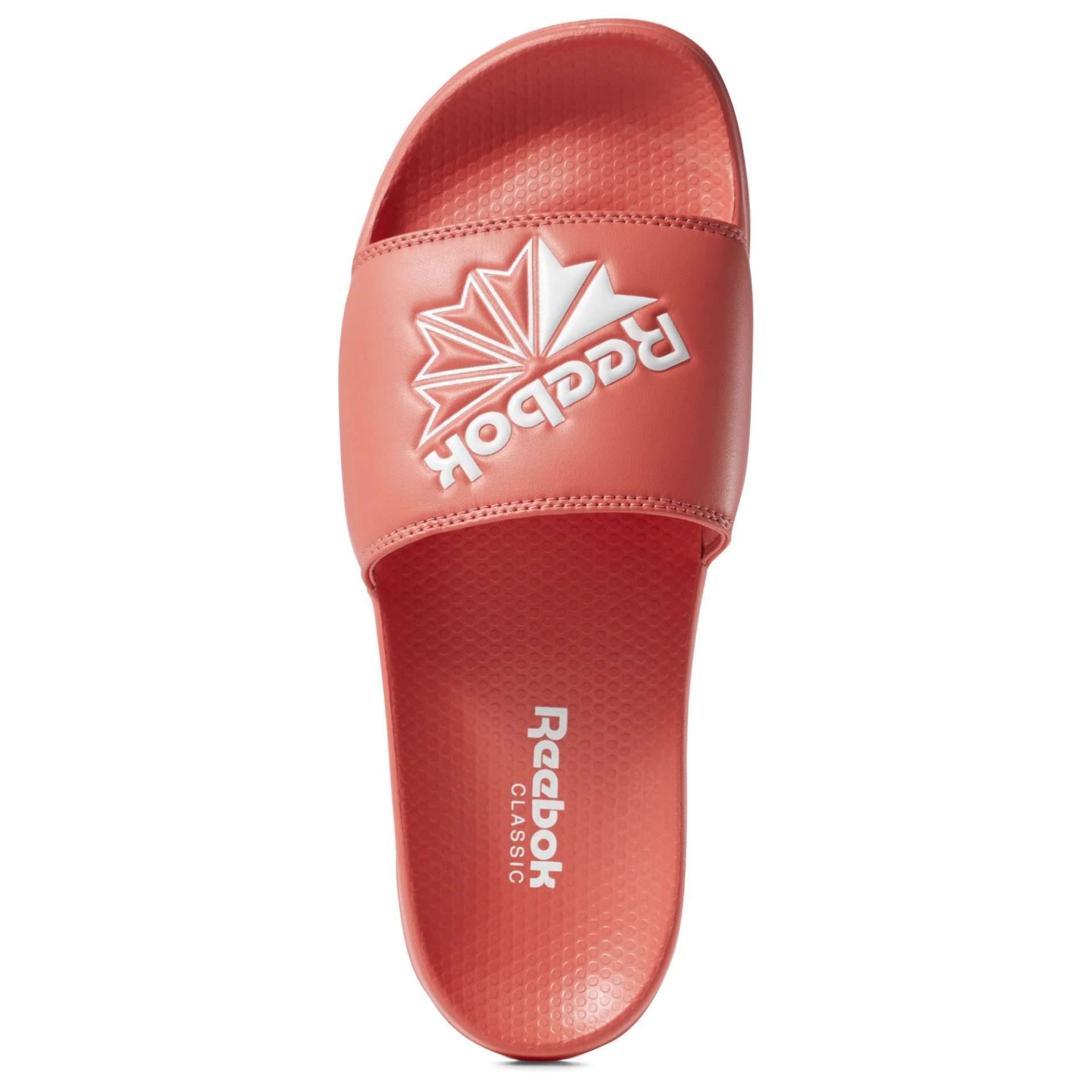 Reebok Men's Classic Slide Slipper,DV4099,Bright Rose / White