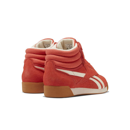 Reebok Women's Freestyle Hi Shoes,DV7045,Rosette / Cream White / Silver Met.