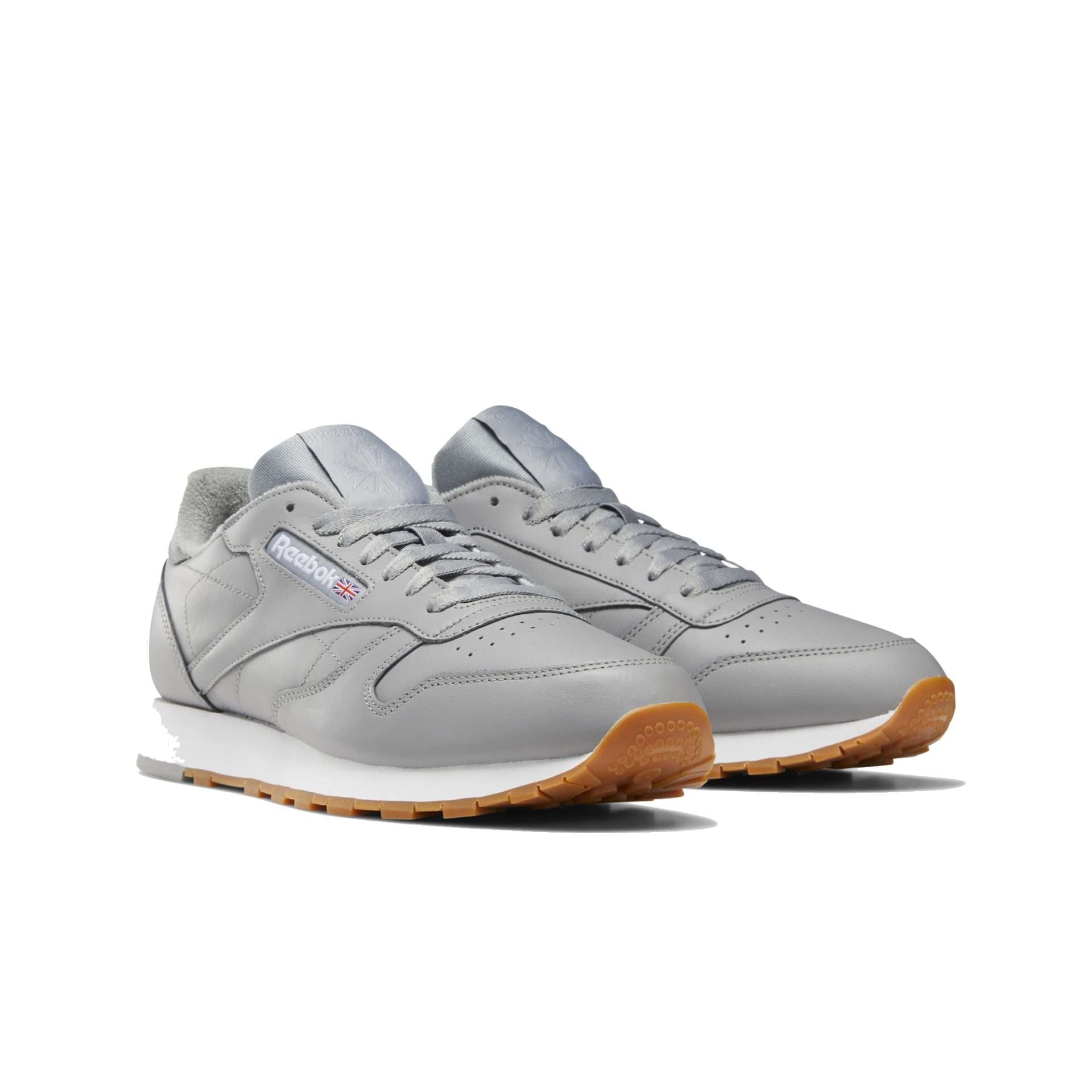 Reebok Men's Classic Leather Shoes,DV7172,True Grey/White