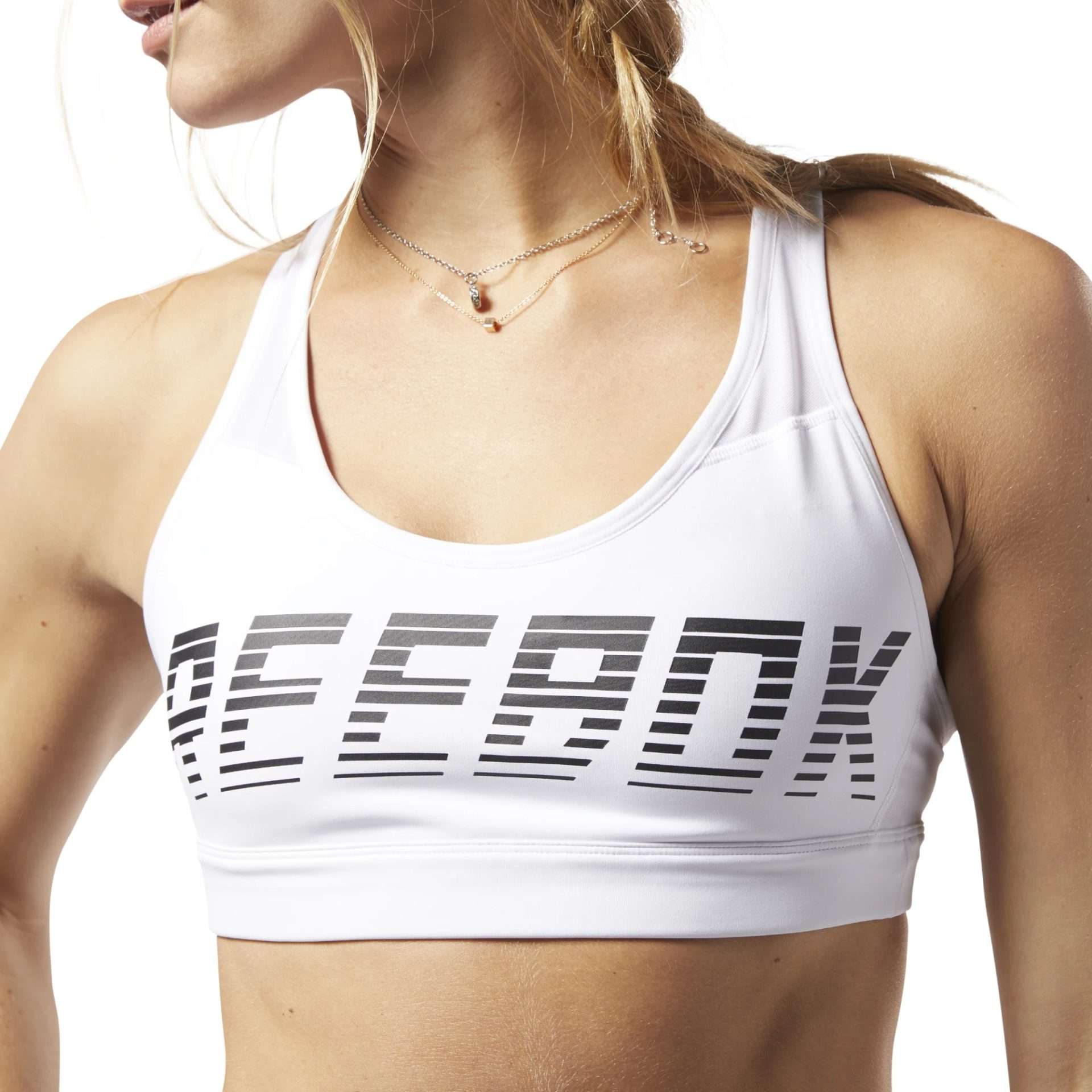 Reebok Women's Hero Strappy Medium-Impact Padded Bra 