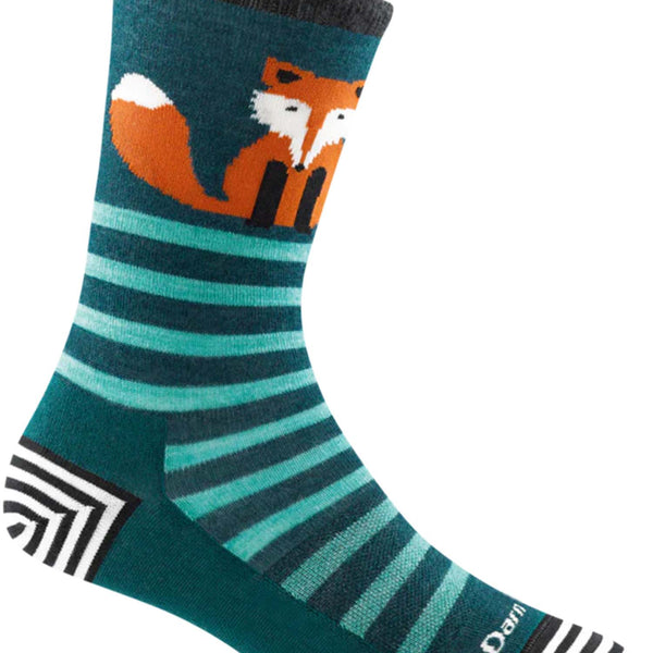 Darn Tough Women's Animal Haus Crew Lightweight Lifestyle Sock - Dark Teal (6037-N D.Teal 0722)