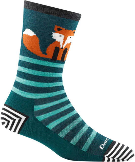 Darn Tough Women's Animal Haus Crew Lightweight Lifestyle Sock - Dark Teal (6037-N D.Teal 0722)