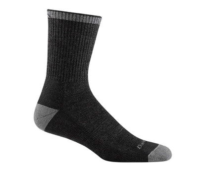 Men’s micro crew work socks featuring midweight merino wool construction, cushioned all-day comfort, and durable boot-ready styling for demanding work environments