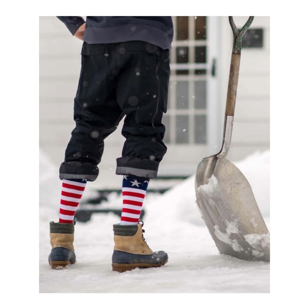 Darn Tough Men's Captain Stripe Over-the-Calf Midweight Ski & Snowboard Socks