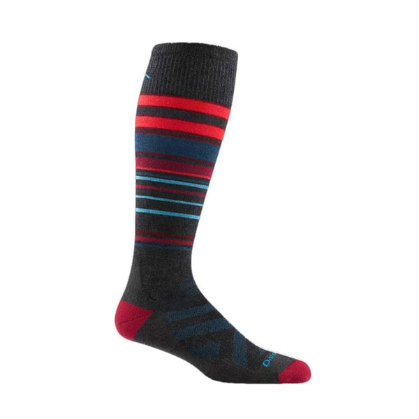 Men’s over-the-calf ski and snowboard socks featuring midweight merino wool construction, cushioned winter comfort, and durable mountain-ready styling for snow sports