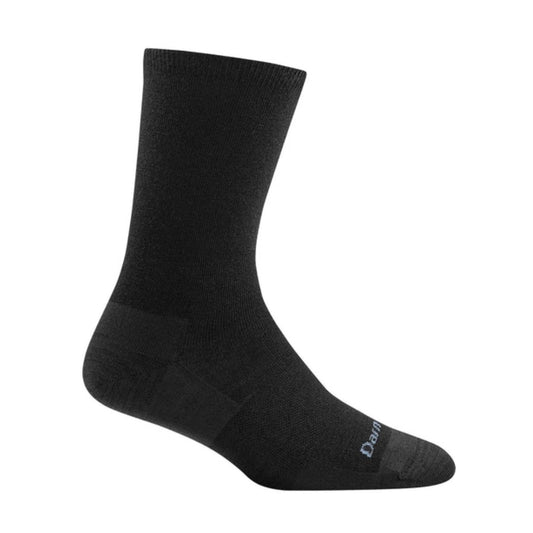 Pair of Darn Tough women’s crew socks with a solid color design, lightweight merino wool fabric, and comfortable everyday fit.