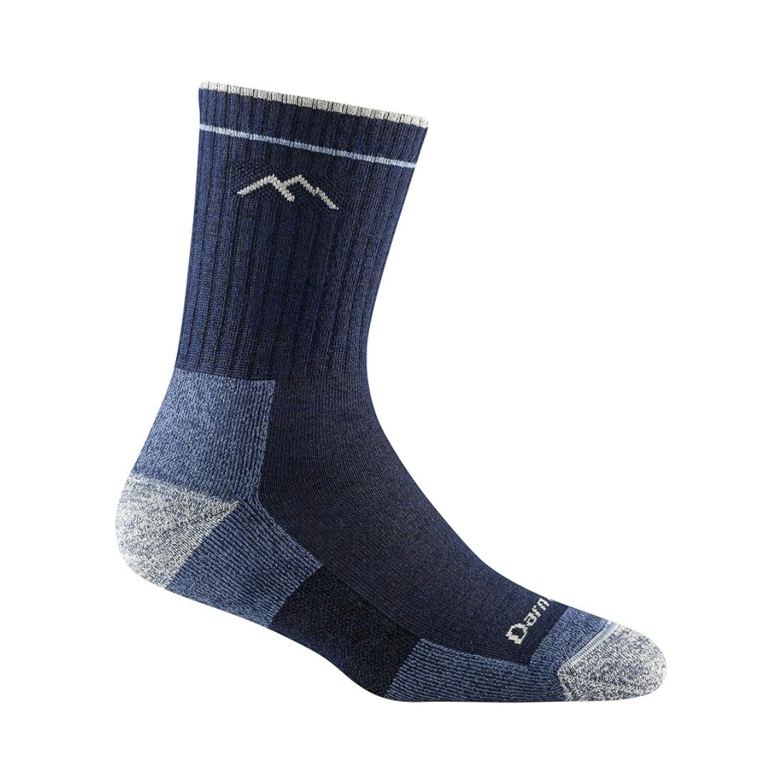 Women’s micro crew hiking socks featuring midweight merino wool construction, cushioned trail comfort, and durable outdoor styling for hiking and backpacking