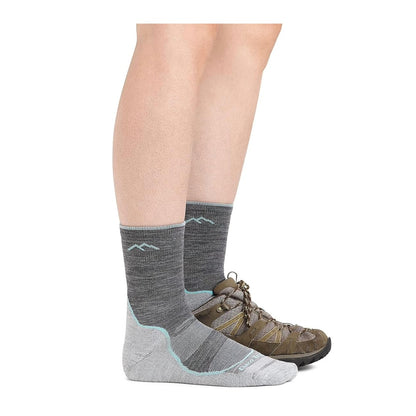 Darn Tough Women's Light Hiker Micro Crew Lightweight Hiking Socks - Slate