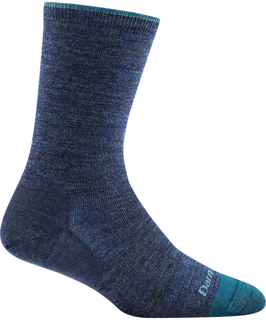 Darn Tough Women's Solid Basic Crew Lightweight Lifestyle Socks - Denim (6012-N Denim 0722)