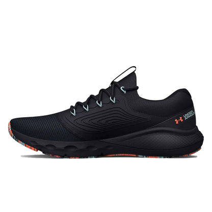 Under Armor Men's UA Charged Vantage 2 Marble Running Shoes - Black / Panic Orange 3025358-002