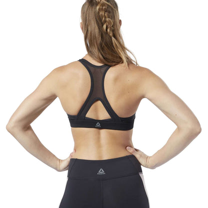 Reebok Women's Hero Strappy Medium-Impact Padded Bra 