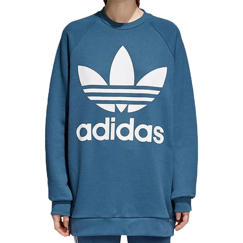 adidas Originals Women's Oversized Trefoil Sweatshirt, offering comfort and style.