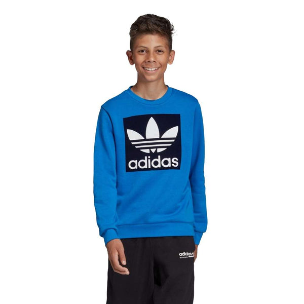 adidas Originals Kids' Big Juniors Outline Crewneck Sweatshirt