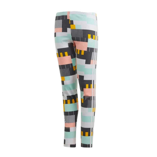 Stylish and comfortable adidas Originals Kids Girl's Leggings in Multi/White, perfect for girls' everyday wear.