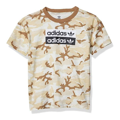 A stylish adidas Originals Kids' Big Juniors V-ocal Tee for juniors with unique graphics and comfortable fit