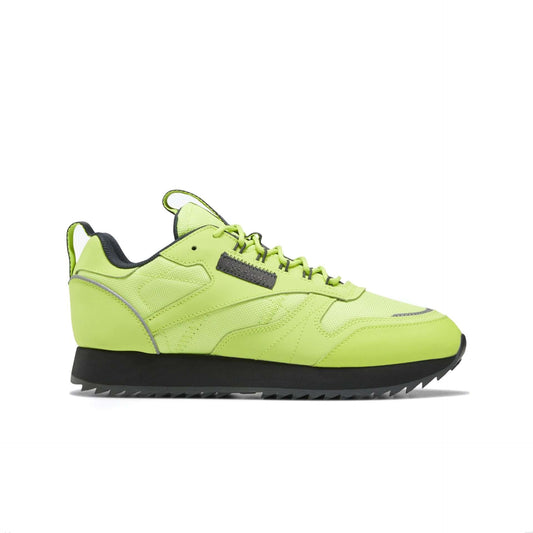 Reebok Women's Classic Leather Ripple Trail Shoes ,EG6670,Neon Lime / True Grey 8 / True Grey 8