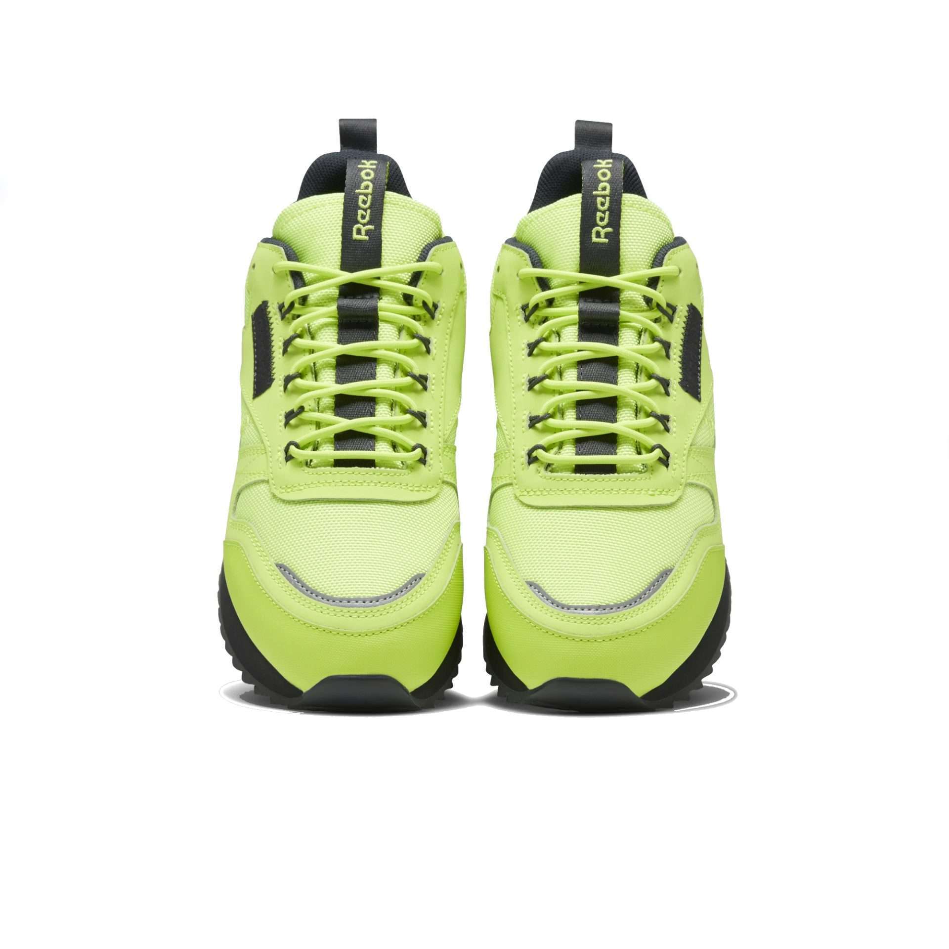 Reebok Women's Classic Leather Ripple Trail Shoes ,EG6670,Neon Lime / True Grey 8 / True Grey 8