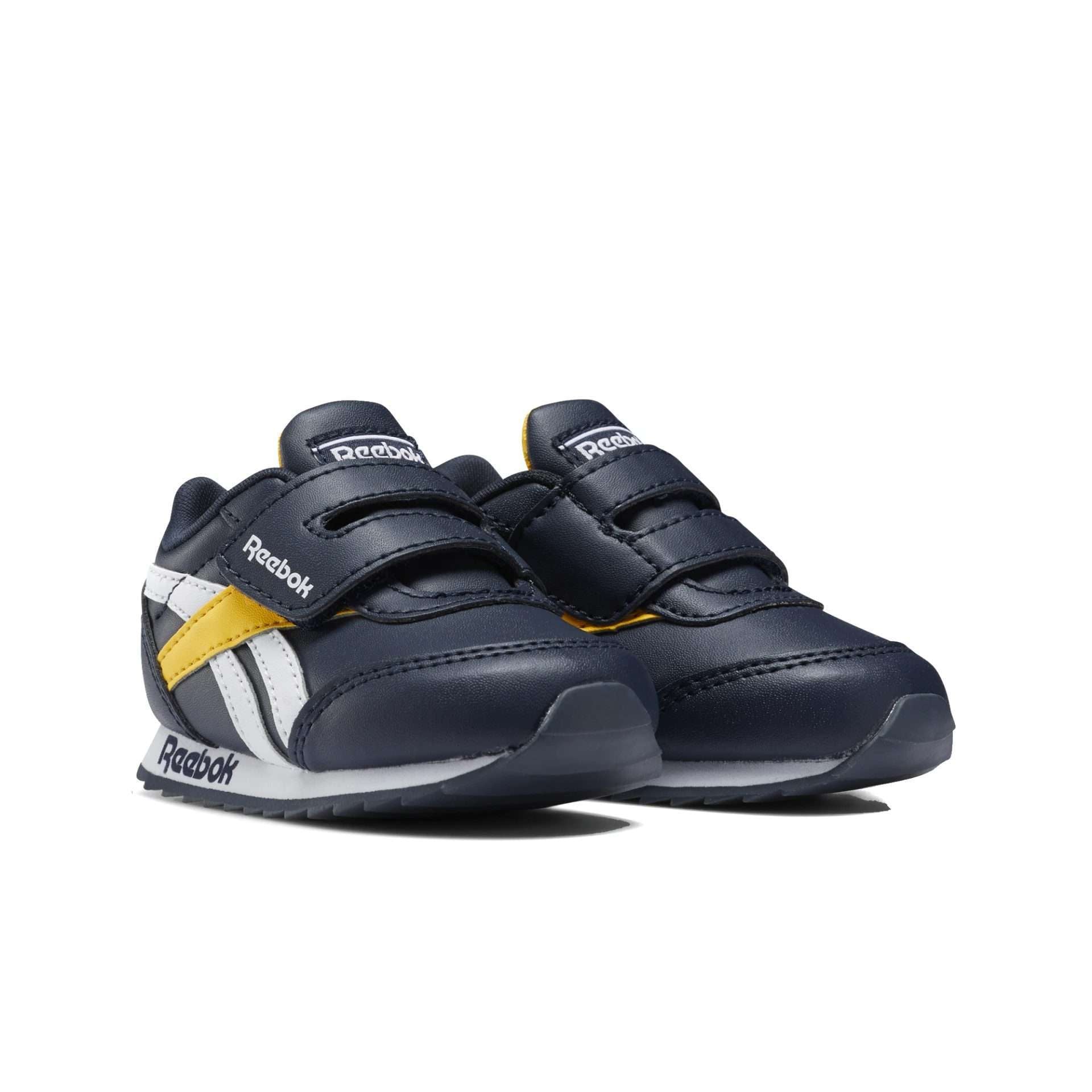Reebok Kid's(Toddler) Royal Classics Jogger 2 Shoes,EH2112,Collegiate Navy / Solar Gold / White