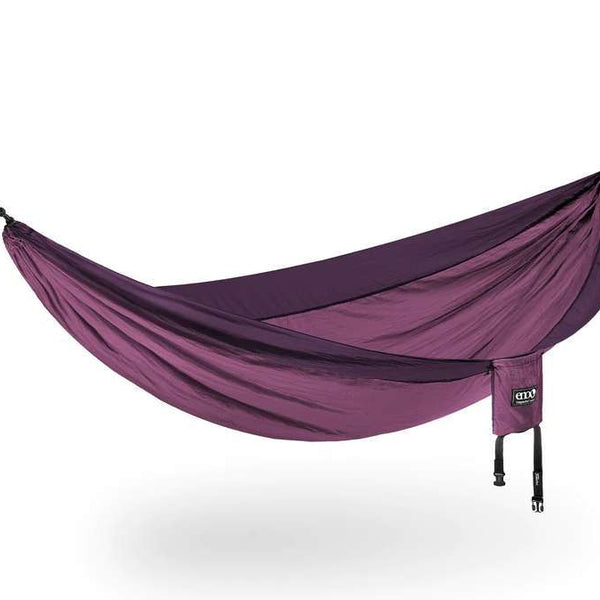 Single-person nylon hammock featuring a lightweight, packable design, durable fabric construction, and secure attachment points for camping and outdoor relaxation