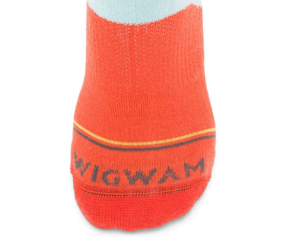WIGWAM Surpass Lightweight Mid Crew , F2444-988, Yucca/Red 