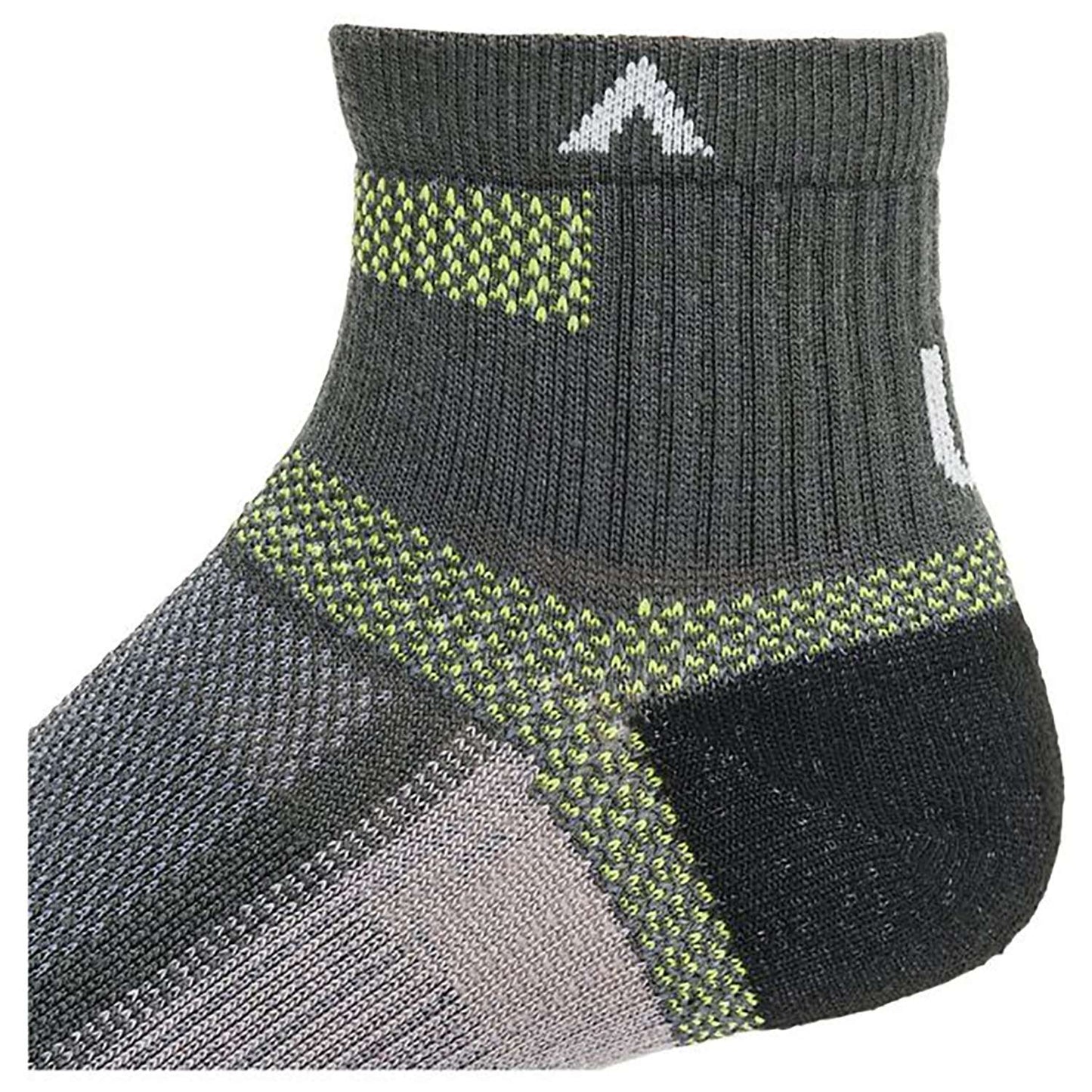 WIGWAM Ultra Cool-Lite Quarter Socks, F6282-76H, Charcoal 