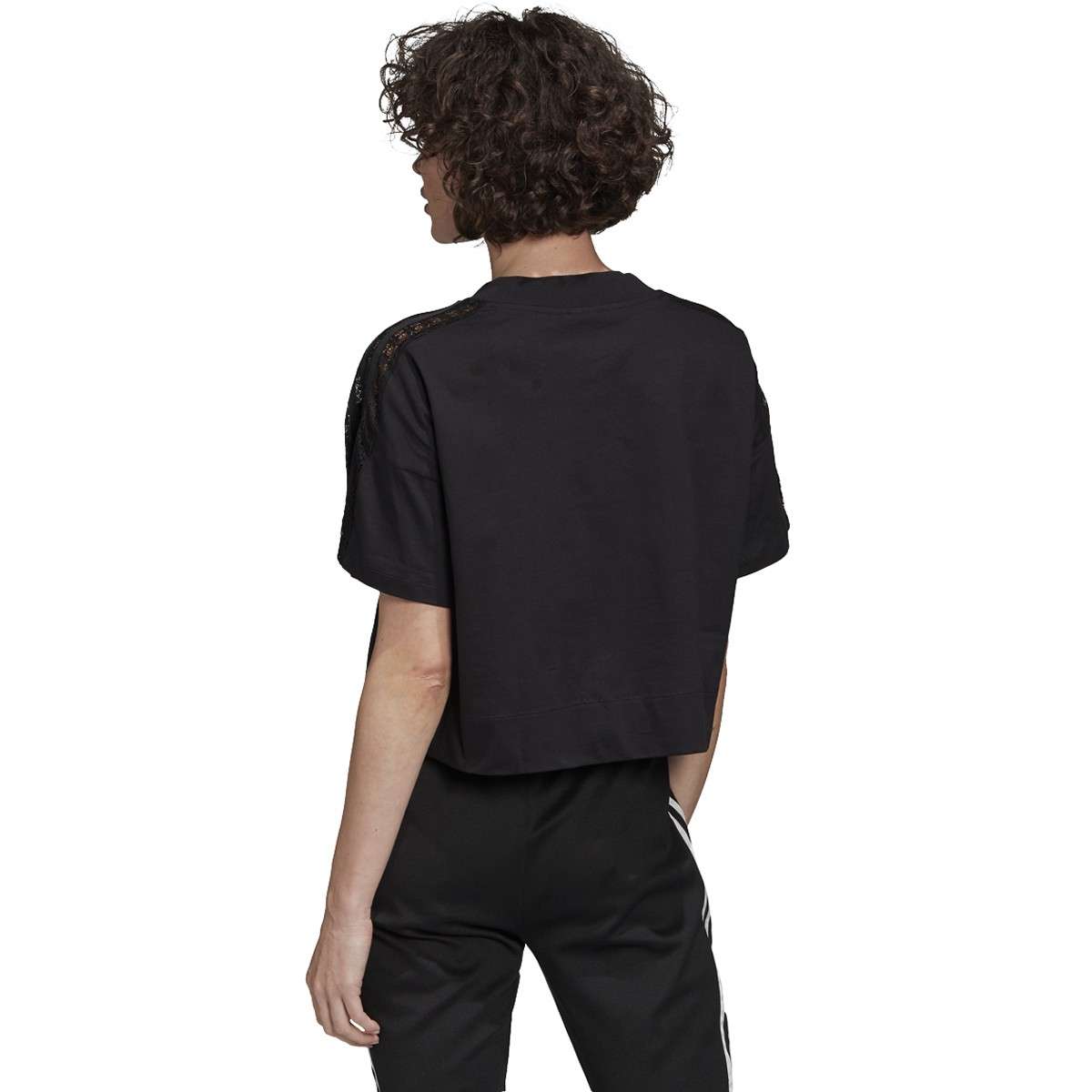 adidas Originals Women's Cropped Lace Tee 
