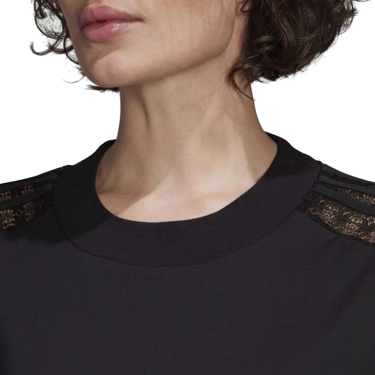 adidas Originals Women's Cropped Lace Tee 