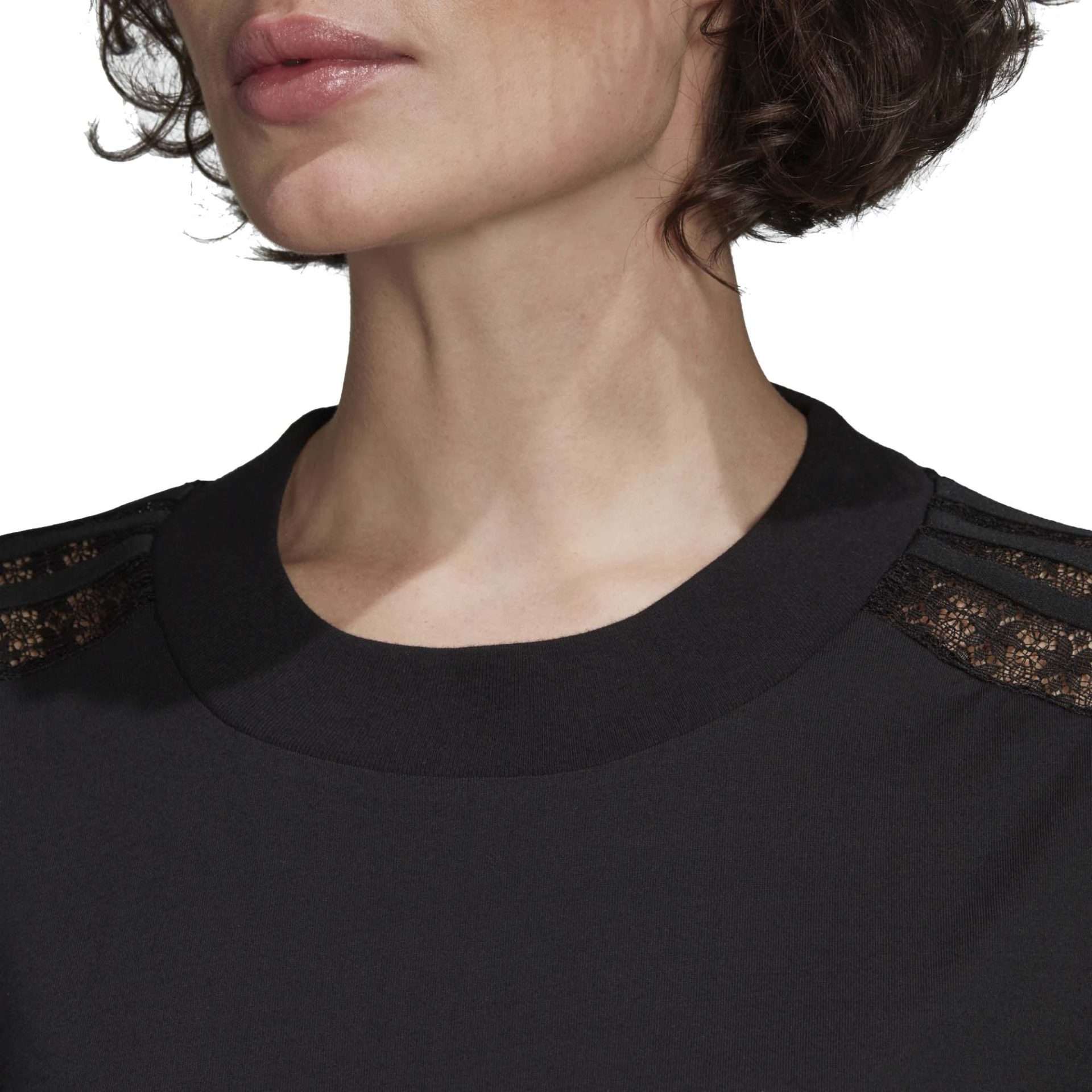 adidas Originals Women's Cropped Lace Tee 