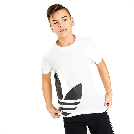 adidas Originals Big Boy's(Youth) Big Trefoil Logo T-Shirt