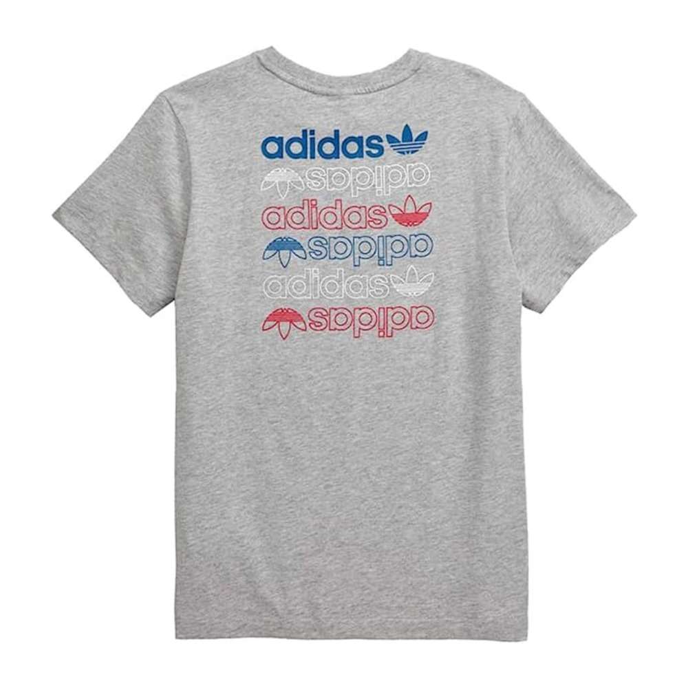 Classic and versatile adidas Originals Kids' Linear Logo T-Shirt with the iconic linear logo.