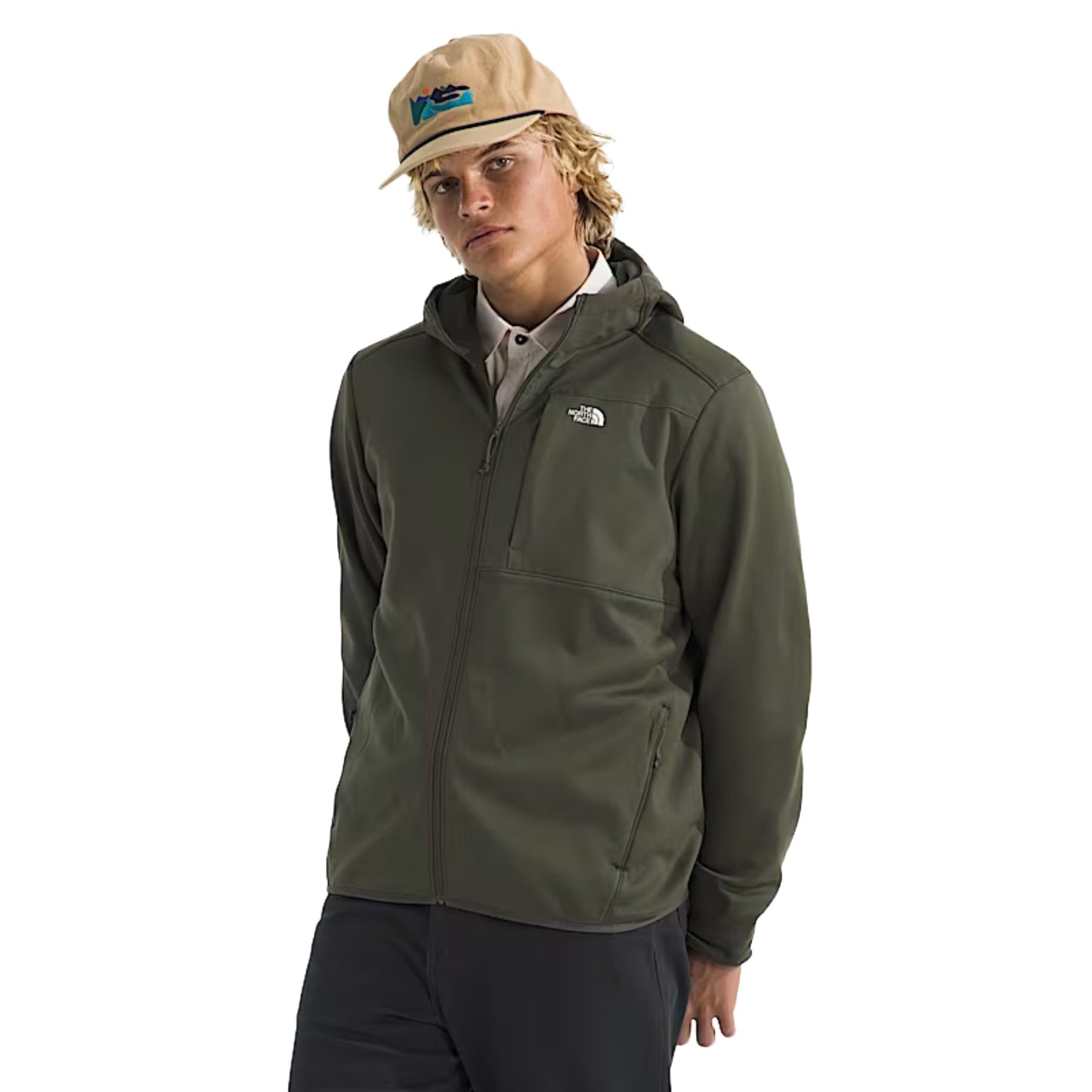 The North Face Performance Fleece Full-Zip Hoodie - New Taupe Green