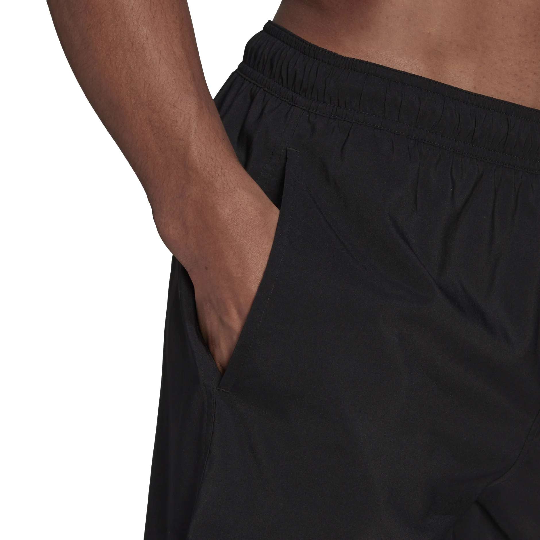 adidas Men's Solid Classic Length Swim Short , GQ1090, Black/Grey Three