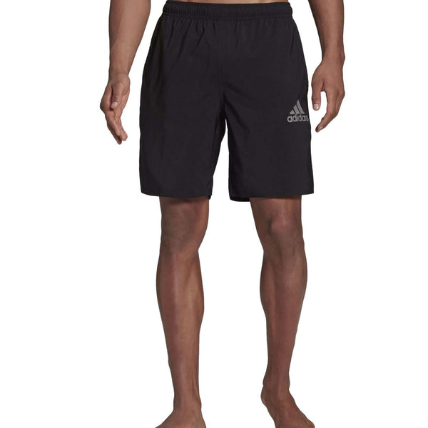 adidas Men's Solid Classic Length Swim Short , GQ1090, Black/Grey Three