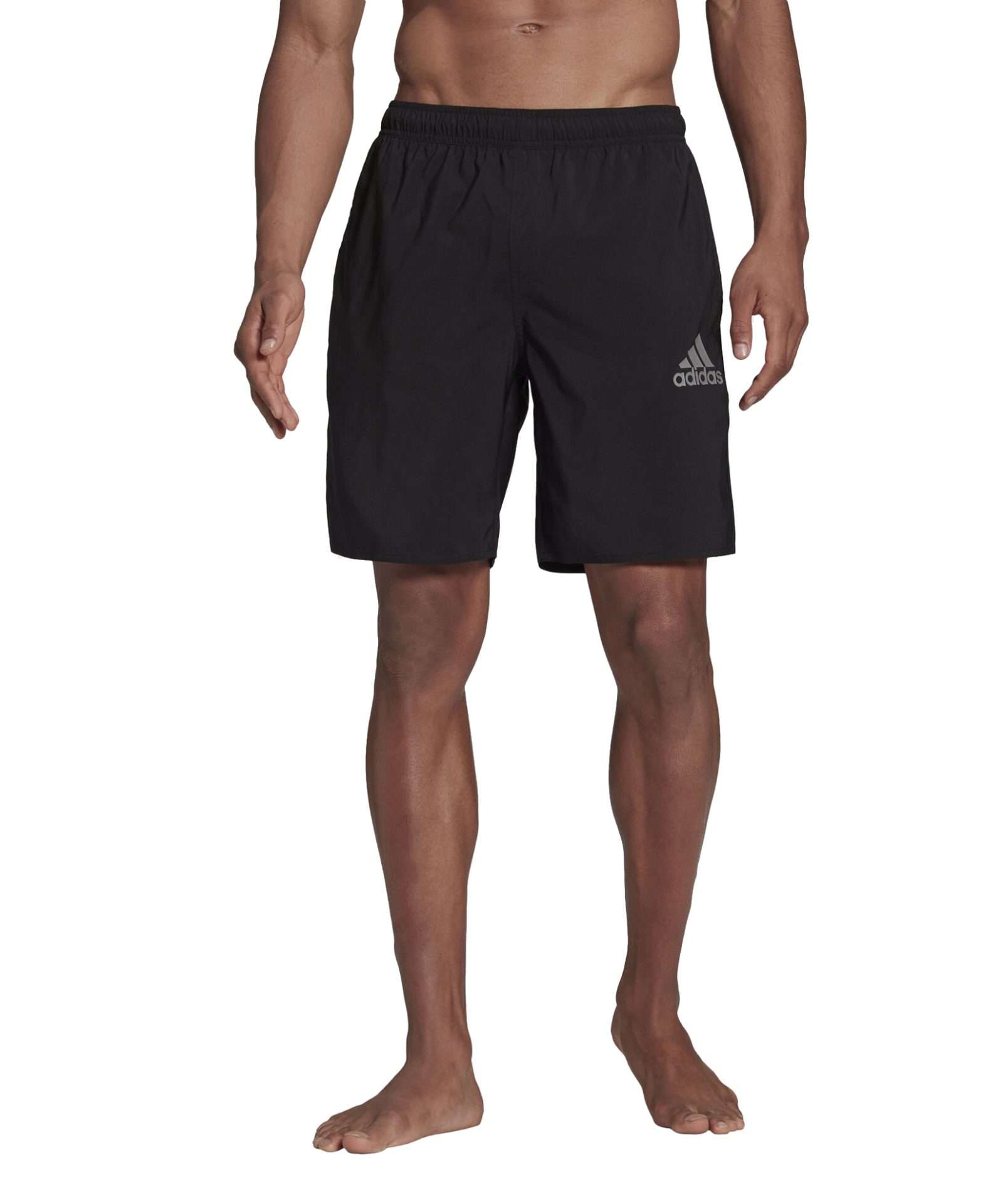 adidas Men's Solid Classic Length Swim Short , GQ1090, Black/Grey Three