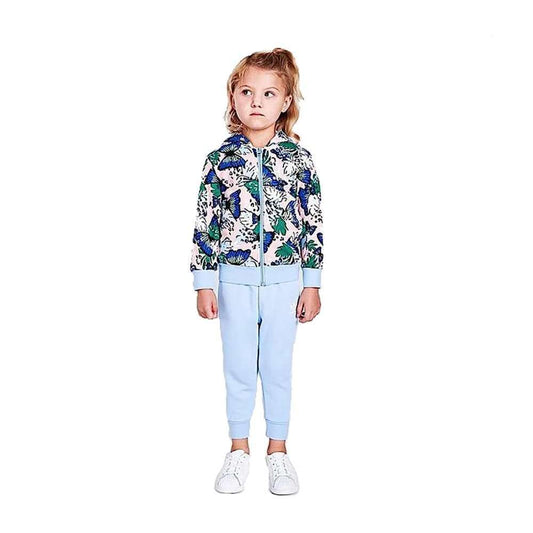 adidas Originals Girls' Infant and Toddler Her Studio London Animal Floral Set - Full-zip Hoodie and Jogger Pants