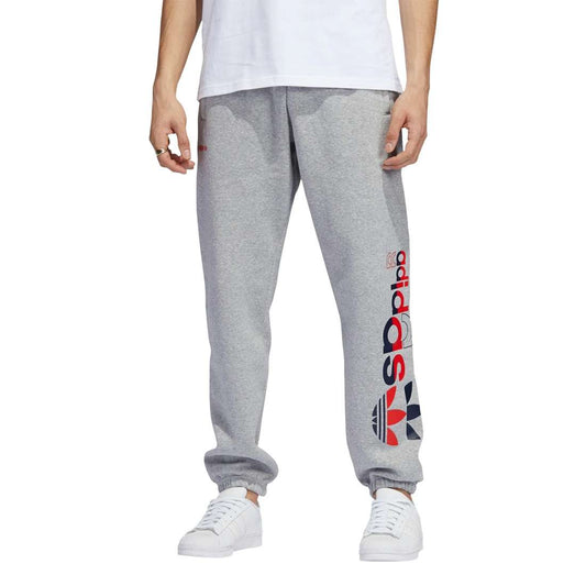 Adidas Men's Logo Play Sweat Pants , H33612, MEDIUM GREY