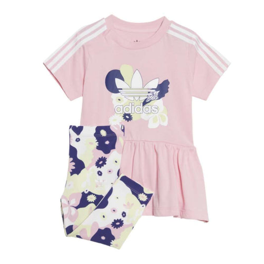 Cute and comfortable adidas Originals Unisex-Baby Flower Printed Dress Leggings Set.