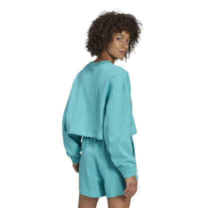 adidas Originals Women's Foundation Q2 Sweater , Hd9794, Semi Mint Rush