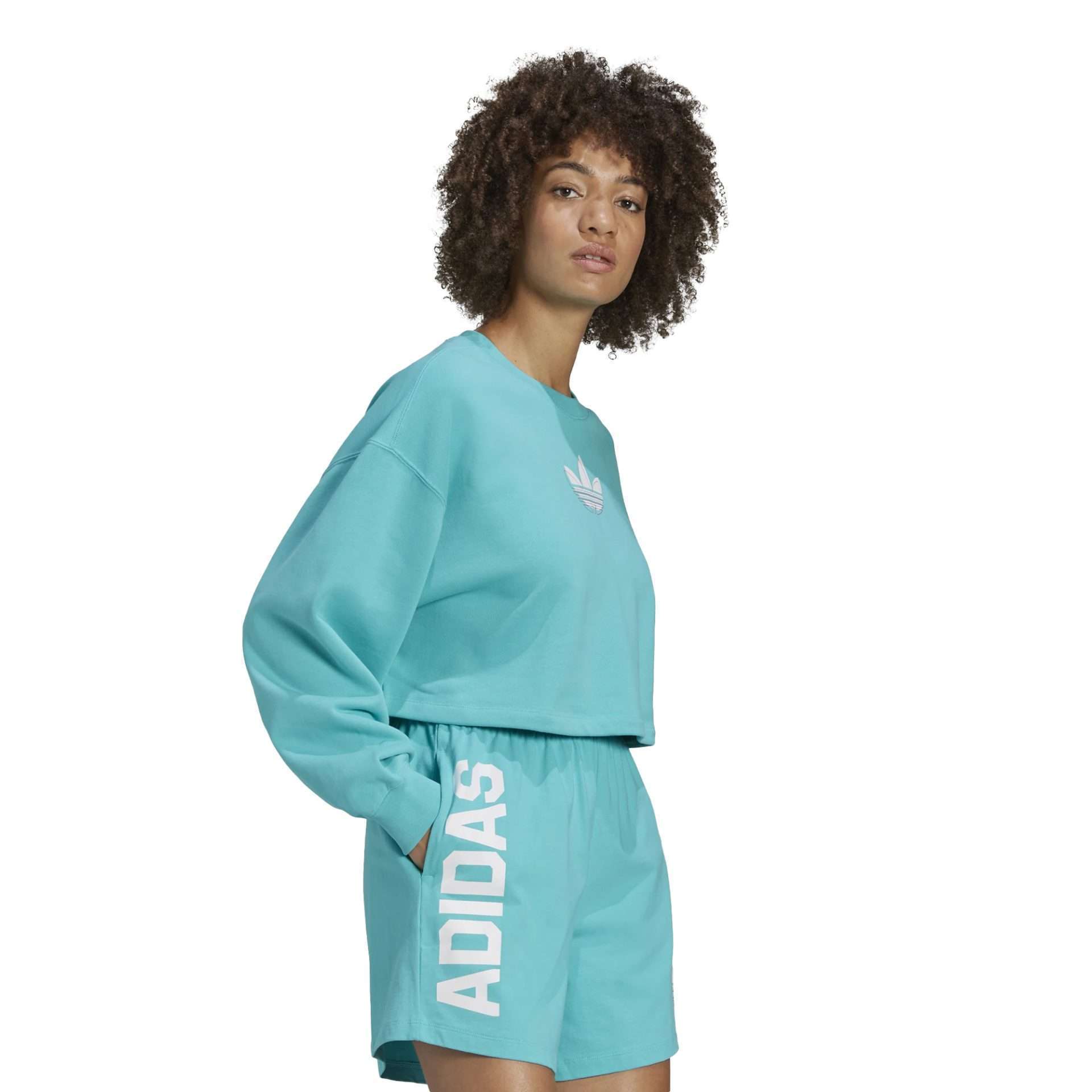 adidas Originals Women's Foundation Q2 Sweater , Hd9794, Semi Mint Rush