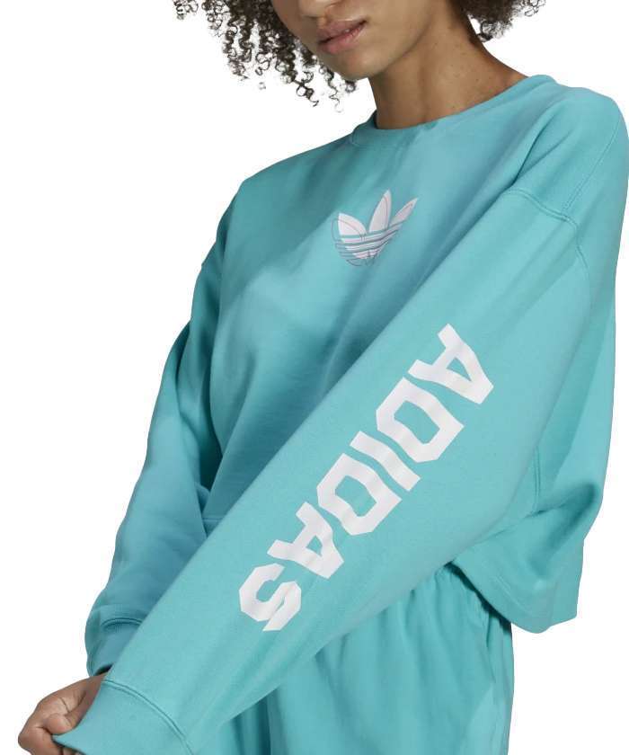 adidas Originals Women's Foundation Q2 Sweater , Hd9794, Semi Mint Rush
