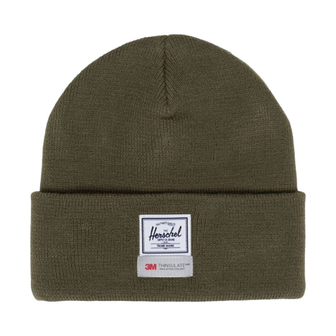 Herschel Supply Co. Elmer beanie featuring a cuffed knit design, soft fabric, and logo patch for casual cold-weather wear.