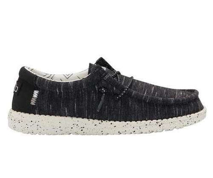 Hey Dude Youth Wally Youth Shoes 130134891 Stretch Black